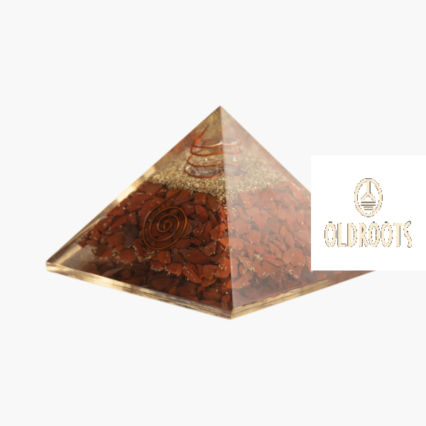Energized Red Jasper Orgonite Pyramid - Image 3