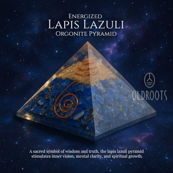 Energized Lapis-Lazuli Organite Pyramid