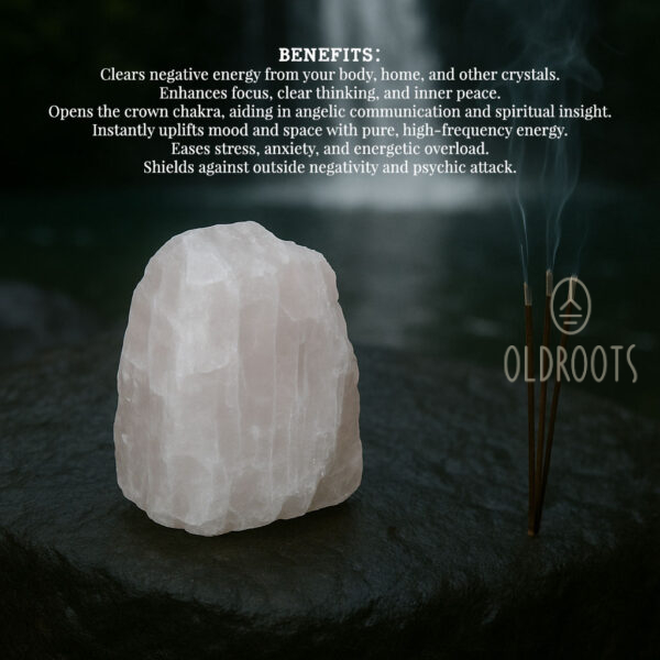 Energized Selenite Orgonite Pyramid - Image 6