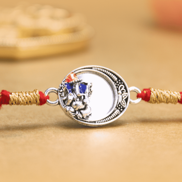 Lord Ganesha Rakhi with Mirror