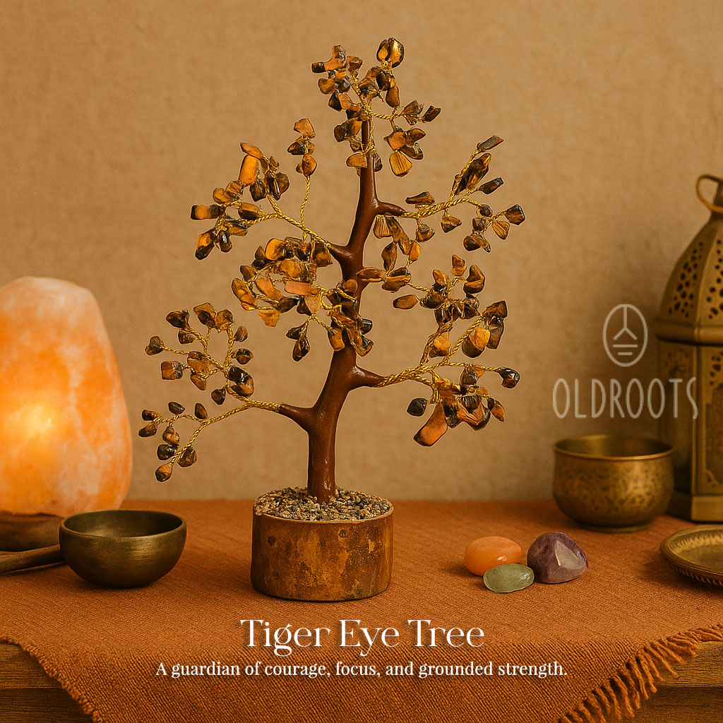 Tiger Eye Natural Tiger Eye Crystal Tree - Image 1