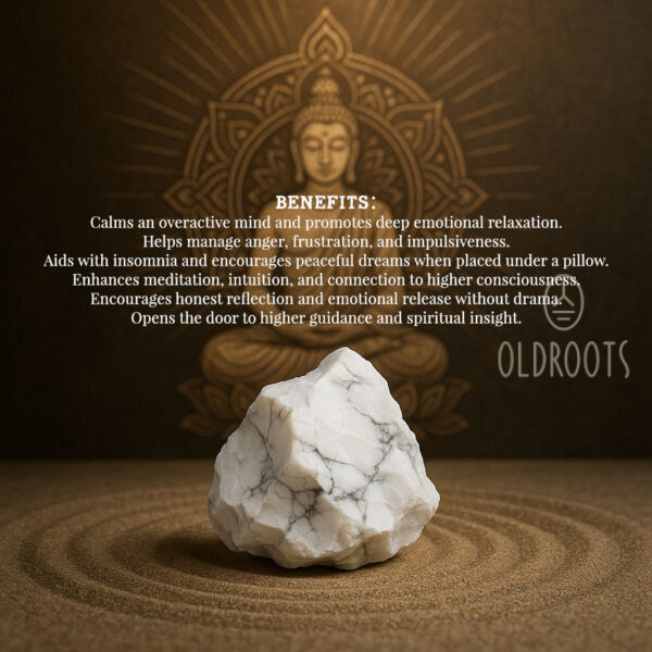 Natural Howlite Pendant - Image 2