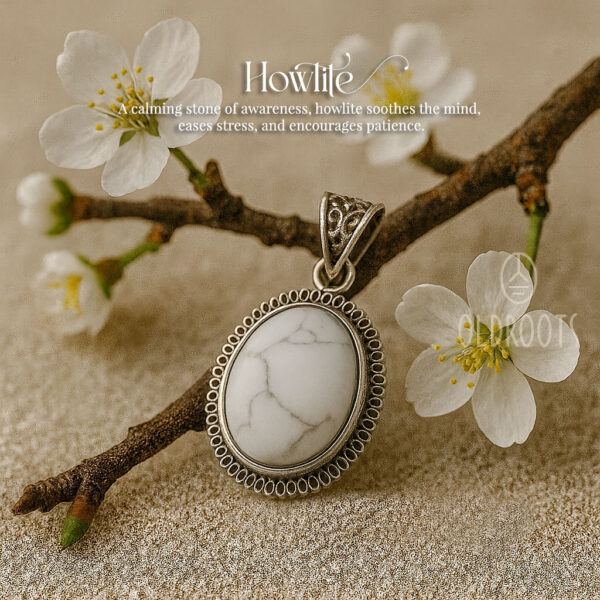 Natural Howlite Pendant