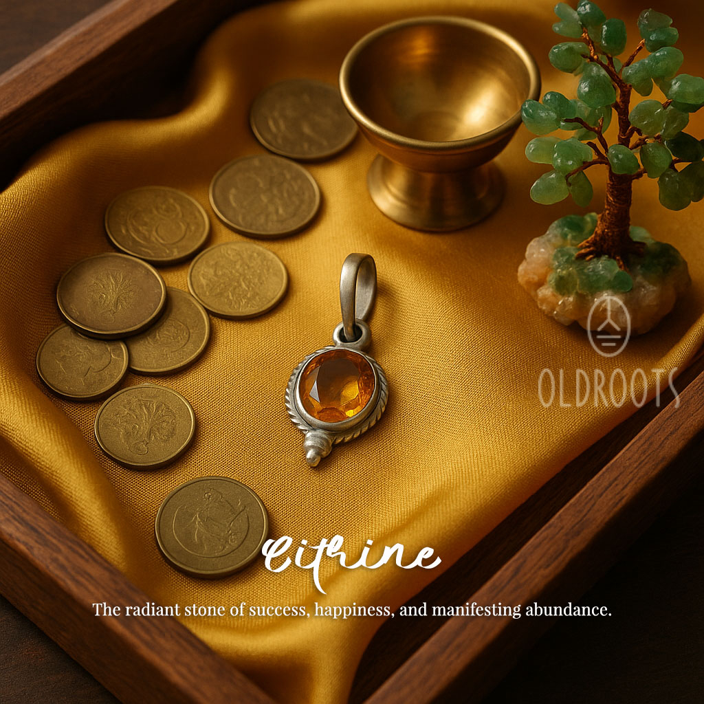 Citrine1 Natural Citrine Pendant - Diamond Cut - Image 1